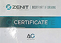 Сертификат Zenit Владимир Ангелов
